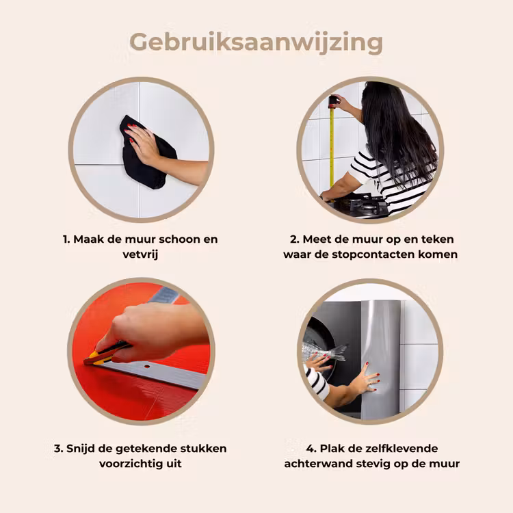 Pan - Vis - Zwart - Wit keuken achterwand 2 middel -gebruiksaanwijzing_NL