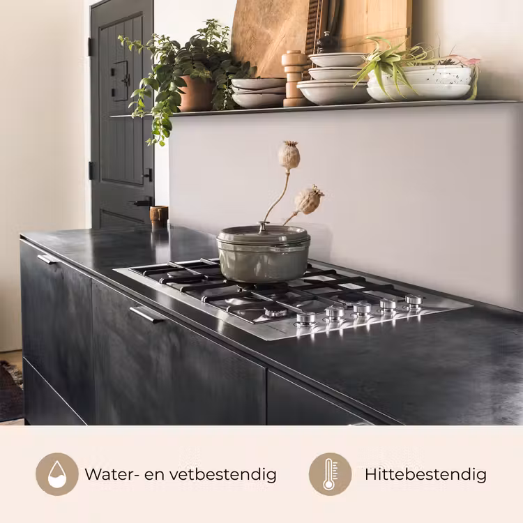 Papaverbollen - Droogbloemen - Minimalistisch - Beige - Rustig keuken achterwand 2 middel -usp_NL