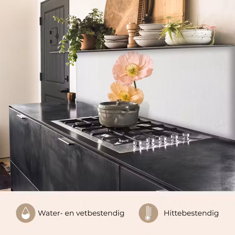 Papavers - Botanisch - Roze keuken achterwand 2 middel -usp_NL