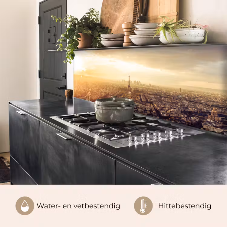 Parijs - Skyline - Zonsondergang - Steden keuken achterwand 2 middel -usp_NL