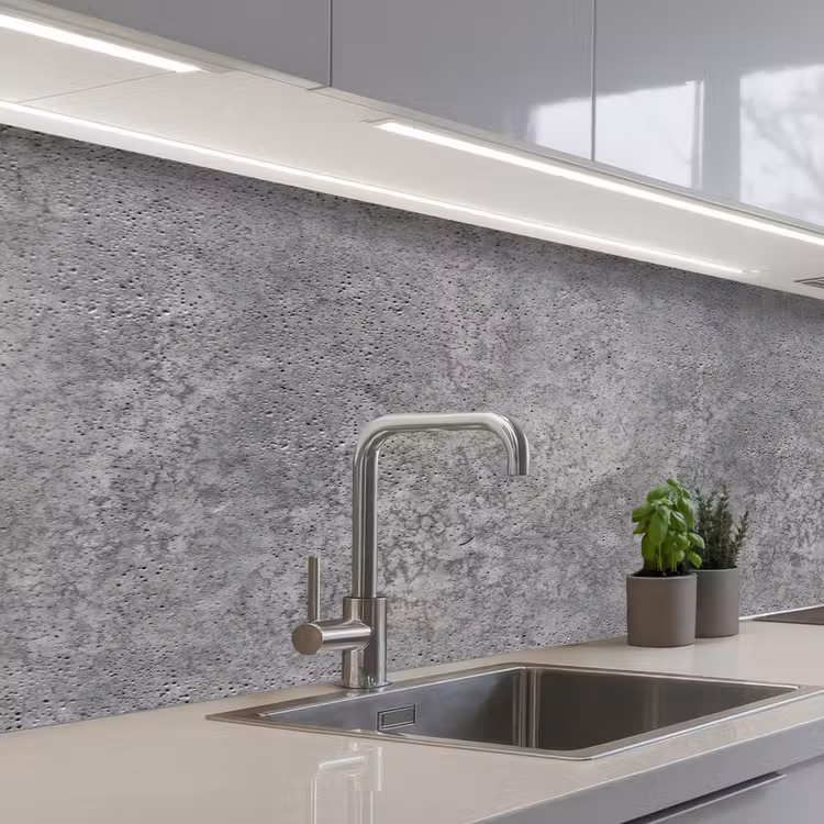 Patronen - Industrieel - Beton keuken achterwand 2 middel 871 -3d_schuin
