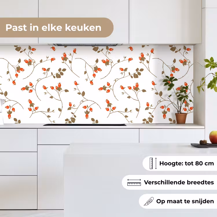 Patronen - Planten - Romantisch - Botanisch keuken achterwand 2 middel 871 -sfeer4_NL