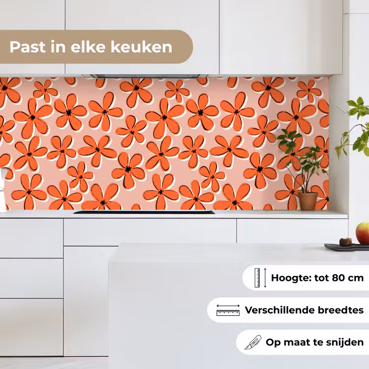 Patronen - Vintage - Bloem keuken achterwand 2 middel 871 -sfeer4_NL