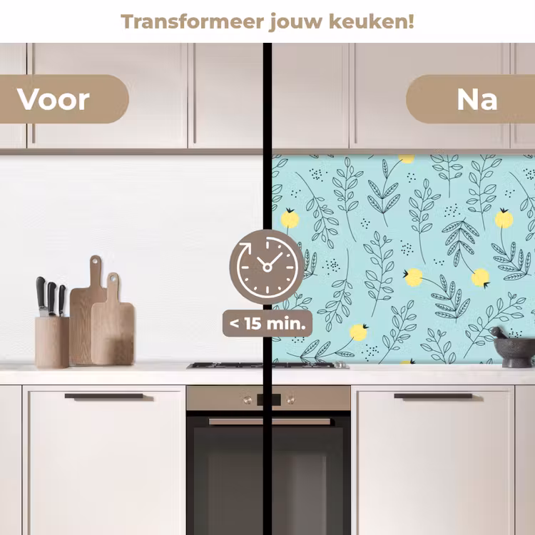Patronen - Zaad - Planten keuken achterwand 2 middel 871 -voor-na2_NL