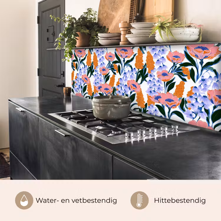 Patroon - Aquarel - Kleurrijk keuken achterwand 2 middel 871 -usp_NL