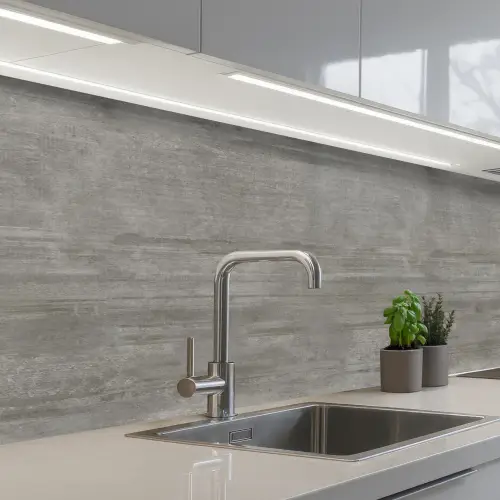 Patroon - Beton - Grijs keuken achterwand 2 middel 871 -3d_schuin