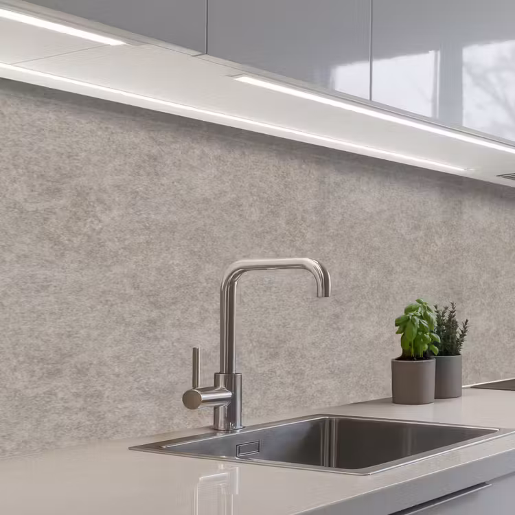 Patroon - Beton - Grijs keuken achterwand 2 middel 871 -3d_schuin