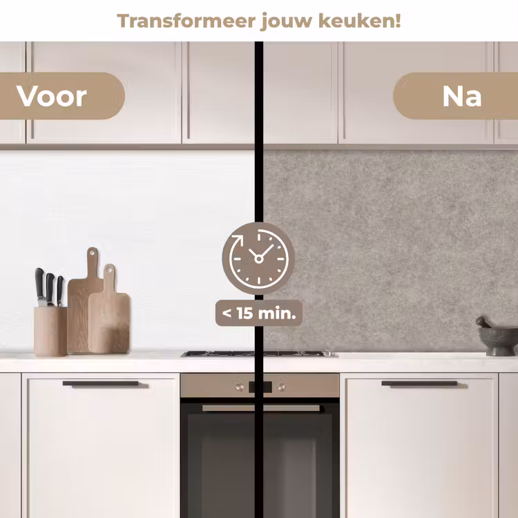 Patroon - Beton - Grijs keuken achterwand 2 middel 871 -voor-na2_NL