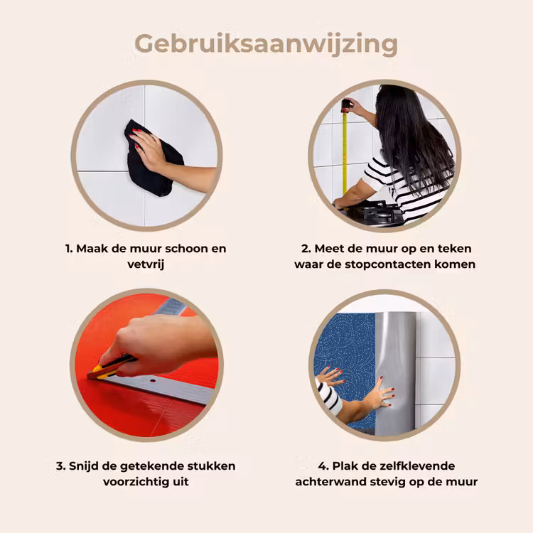 Patroon - Blauw - Japan keuken achterwand 2 middel 871 -gebruiksaanwijzing_NL