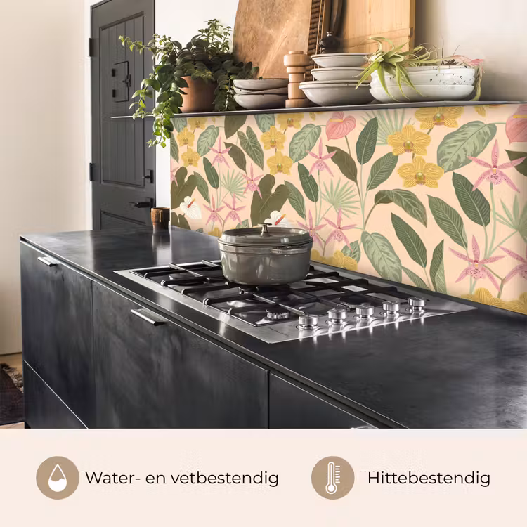 Patroon - Bloemen - Kleurrijk keuken achterwand 2 middel -usp_NL