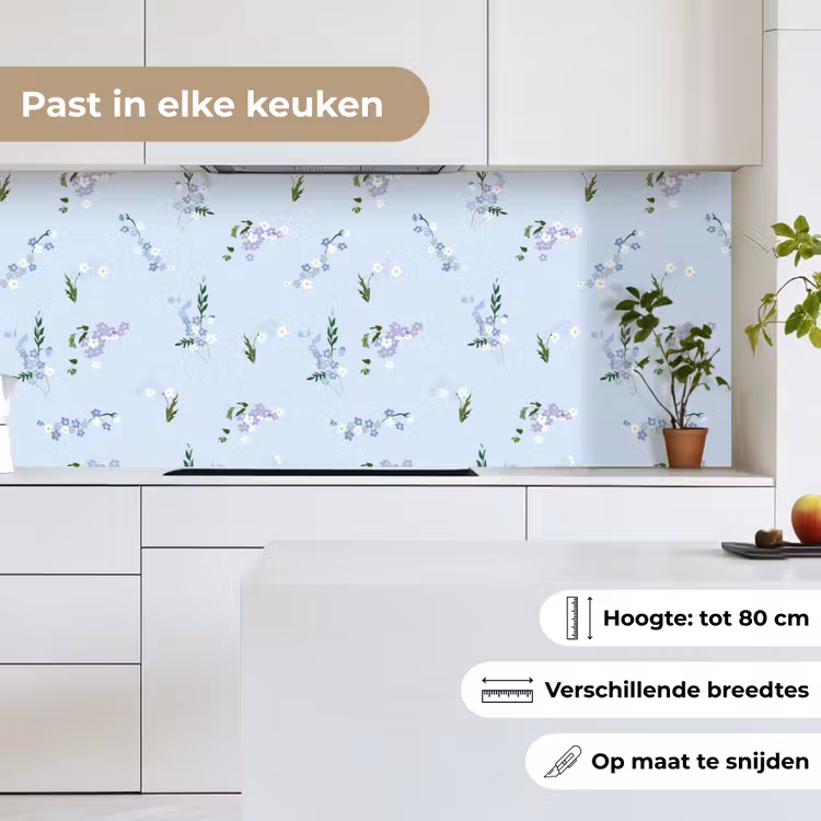 Patroon - Bloemen - Versiering keuken achterwand 2 middel 871 -sfeer4_NL