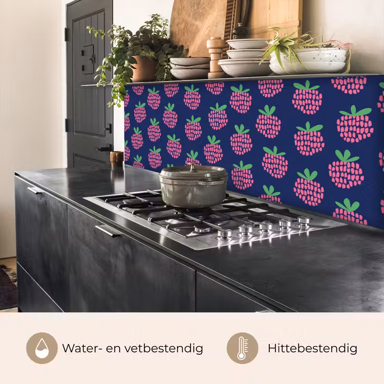 Patroon - Framboos - Retro keuken achterwand 2 middel 871 -usp_NL