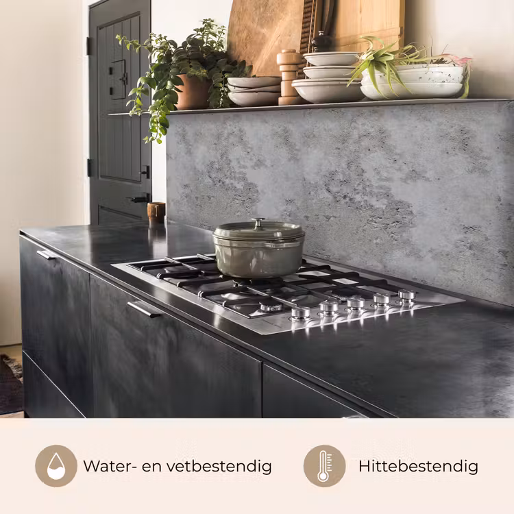 Patroon - Grijs - Oud - Beton keuken achterwand 2 middel 871 -usp_NL