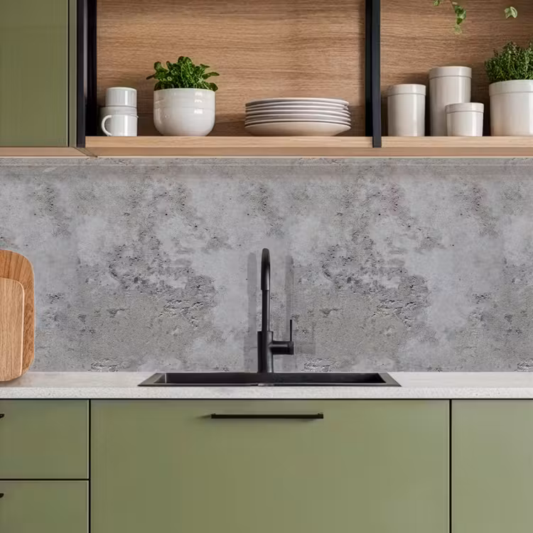 Patroon - Grijs - Oud - Beton keuken achterwand 2 middel 871 -sfeer3
