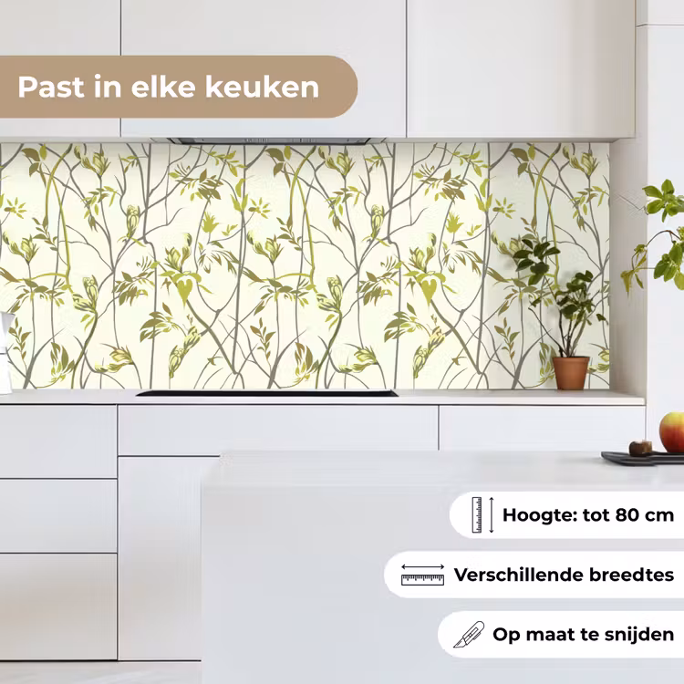Patroon - Jungle - Planten keuken achterwand 2 middel 871 -sfeer4_NL