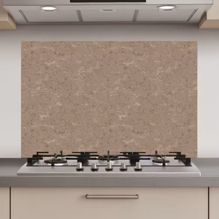 Patroon - Kalksteen - Beige keuken achterwand spatscherm klein 900 -3d_website