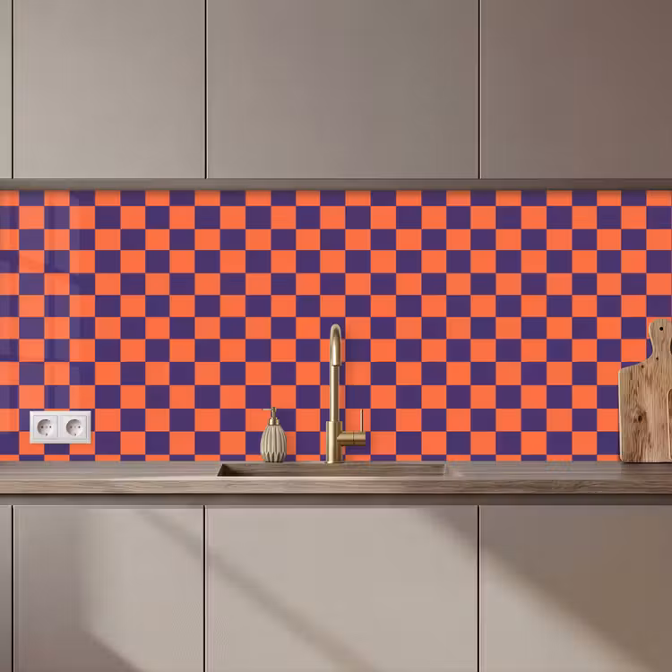 Patroon - Klassiek - Paars keuken achterwand 2 middel 871 zz_3dshopping