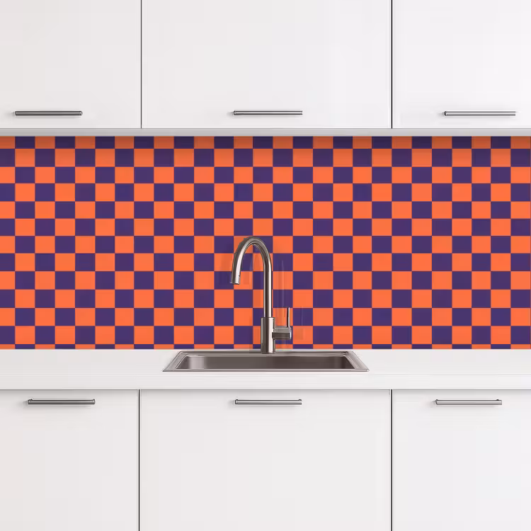 Patroon - Klassiek - Paars keuken achterwand 2 middel 871 -3d