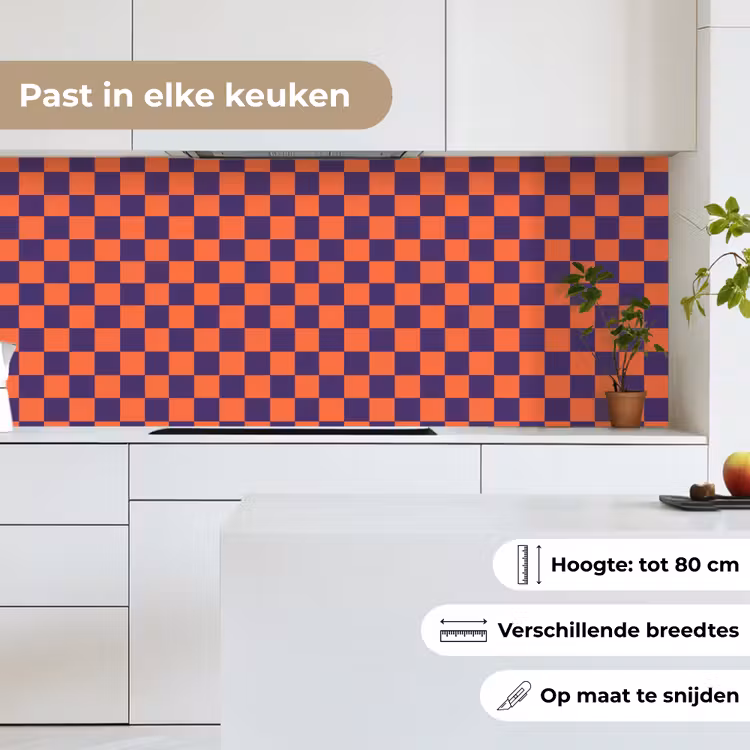 Patroon - Klassiek - Paars keuken achterwand 2 middel 871 -sfeer4_NL