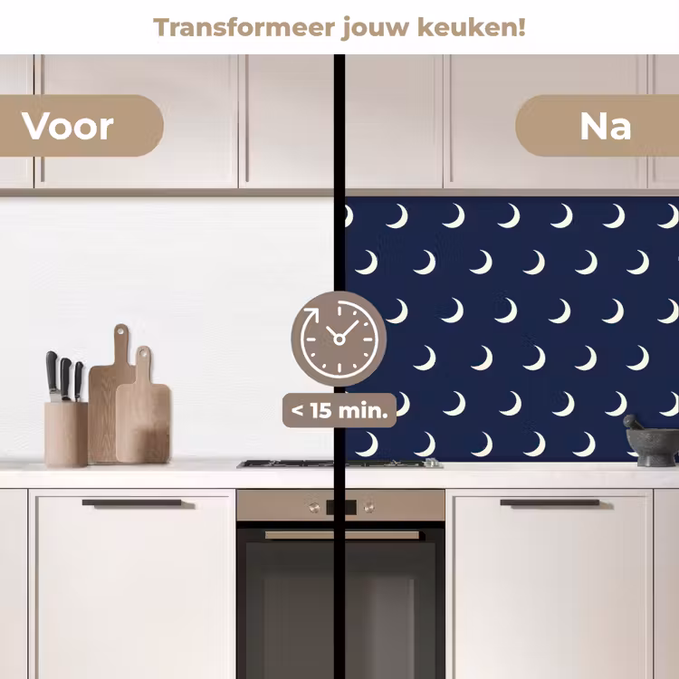Patroon - Manen - Blauw keuken achterwand 2 middel 871 -voor-na2_NL