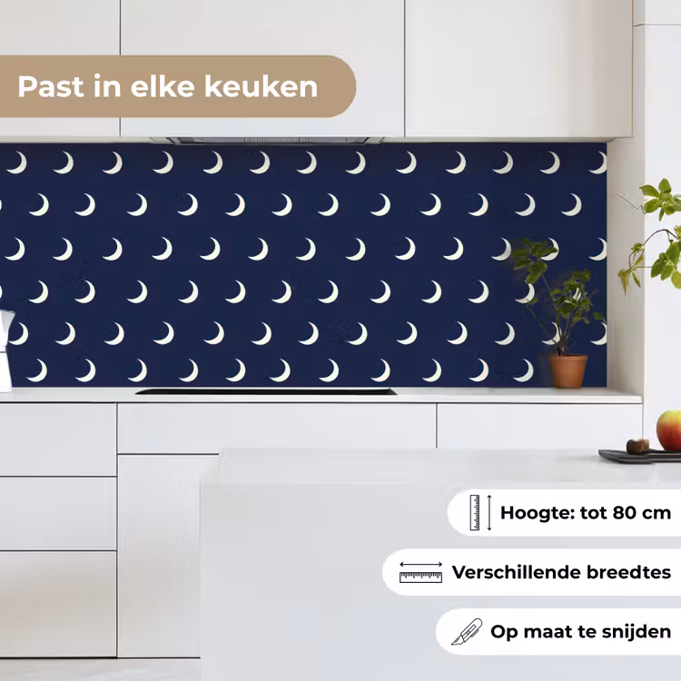 Patroon - Manen - Blauw keuken achterwand 2 middel 871 -sfeer4_NL
