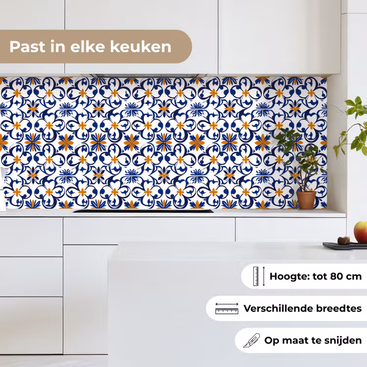 Patroon - Modern - Kleurrijk keuken achterwand 2 middel 871 -sfeer4_NL