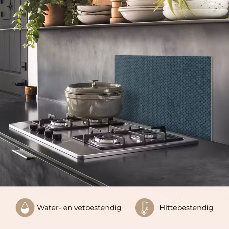 Patroon - Mozaïek - Groen keuken achterwand spatscherm klein 900 -usp_NL