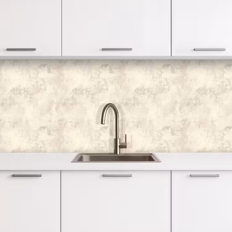 Patroon - Organisch - Beige keuken achterwand 2 middel 871 -3d