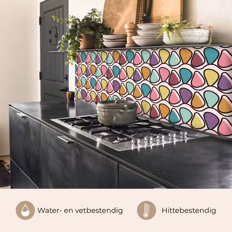 Patroon - Ovaal - Pastel keuken achterwand 2 middel 871 -usp_NL