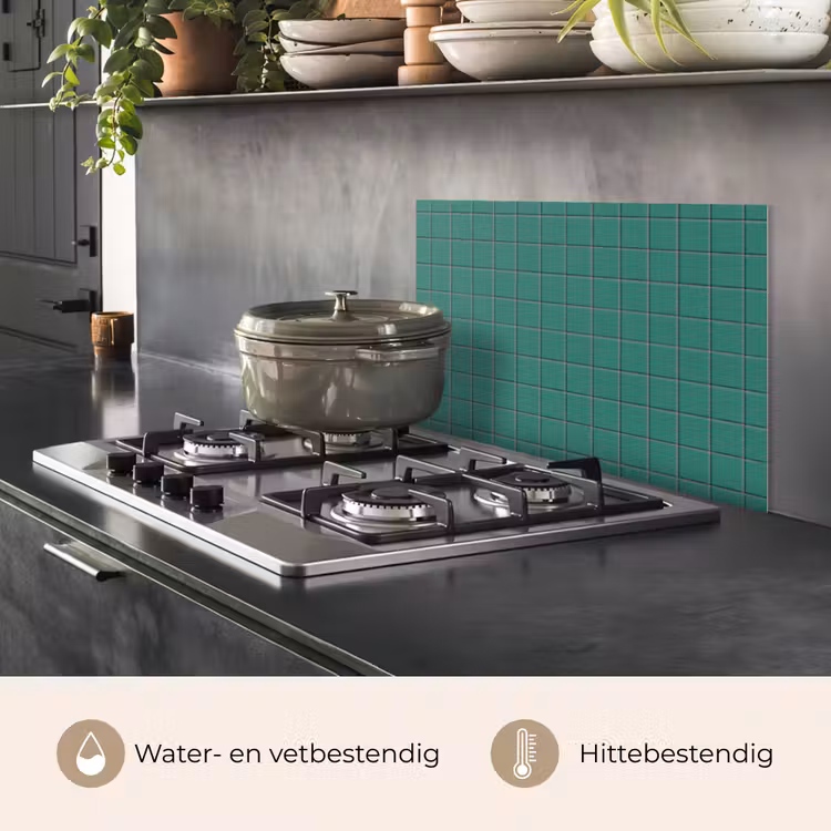Patroon - Patroon - Smaragd keuken achterwand spatscherm klein 900 -usp_NL