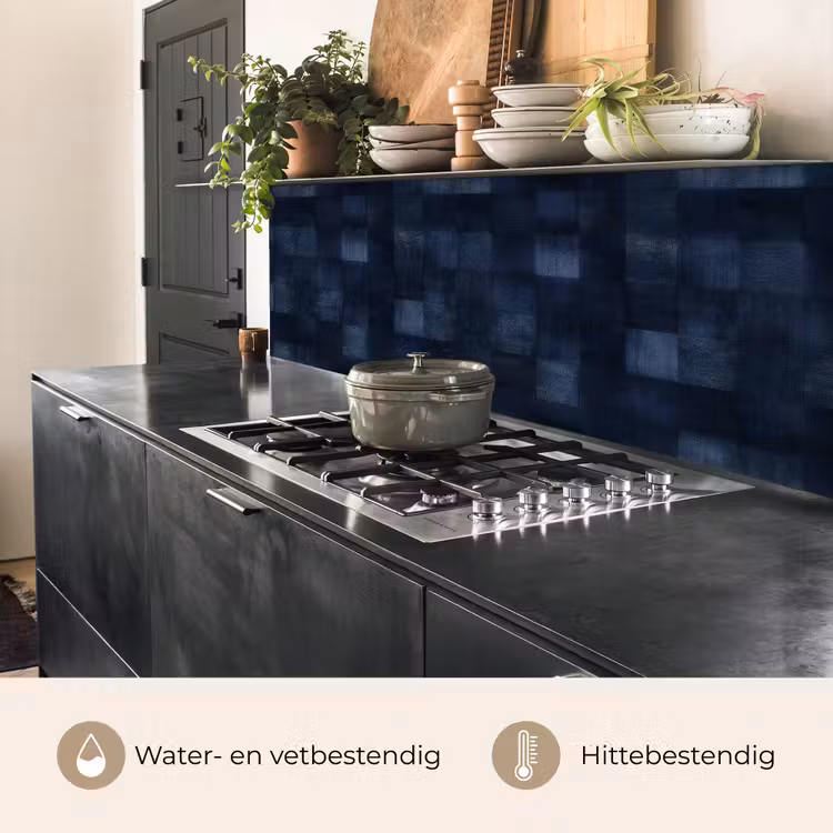Patroon - Ruit - Marineblauw keuken achterwand 2 middel 871 -usp_NL