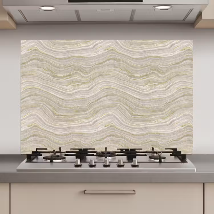 Patroon - Sereen - Groen keuken achterwand spatscherm klein 900 -3d_website