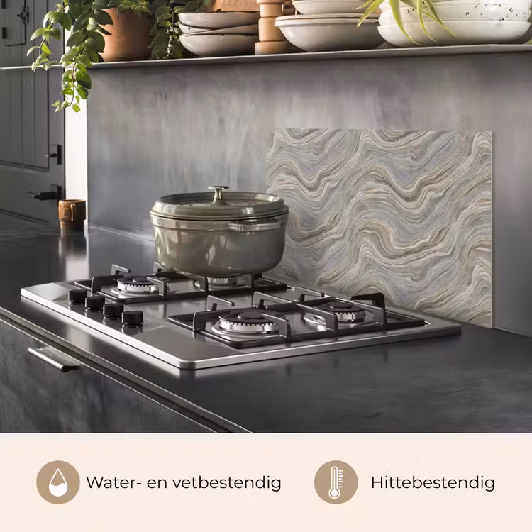 Patroon - Sereen - Paars - Groen keuken achterwand spatscherm klein 900 -usp_NL