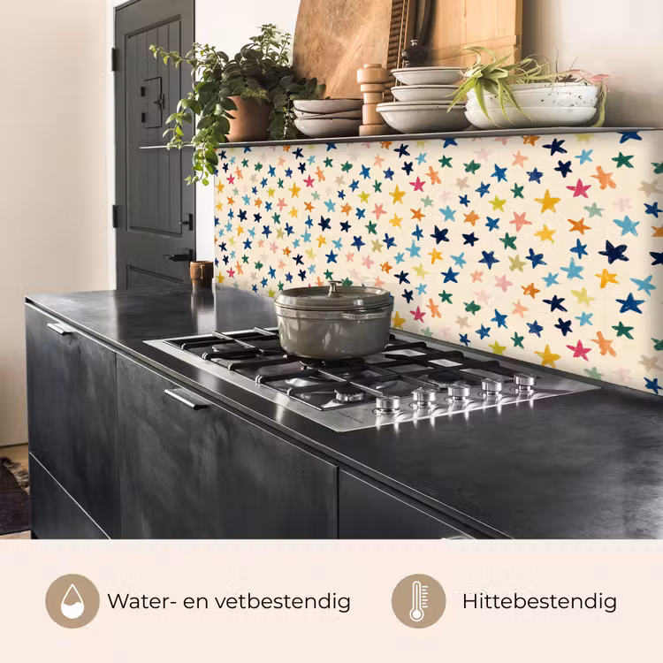 Patroon - Sterren - Kleurrijk keuken achterwand 2 middel 871 -usp_NL