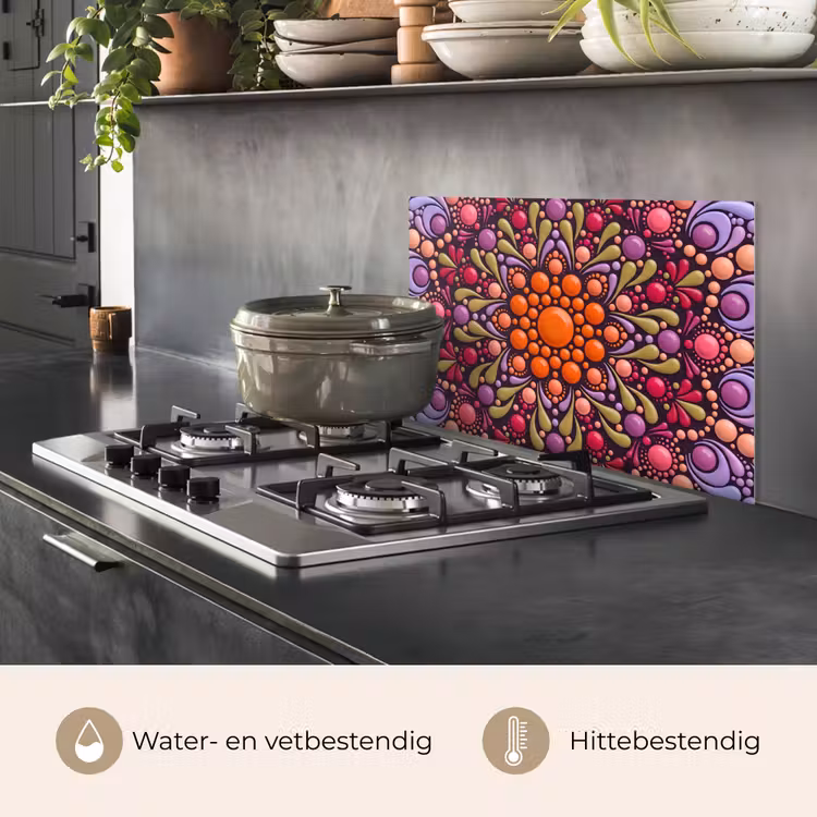 Patroon - Stippen - Abstract - Modern - Kleurrijk keuken achterwand spatscherm klein -usp_NL