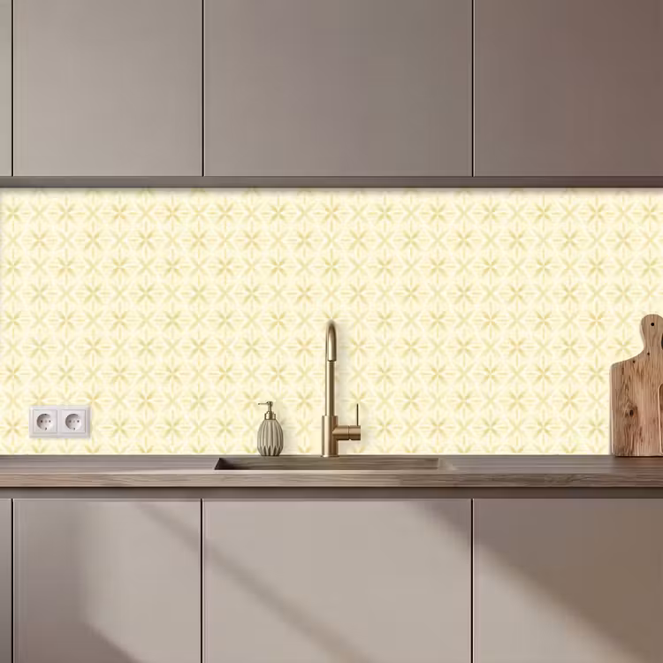 Patroon - Subtiel - Geel keuken achterwand 2 middel 871 zz_3dshopping
