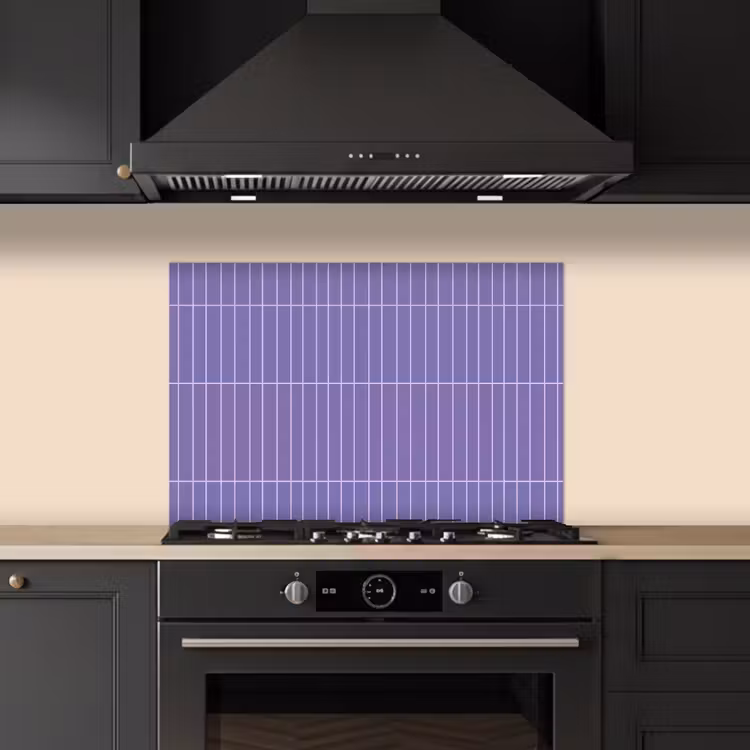 Patroon - Tegel - Lila keuken achterwand spatscherm klein 900 -sfeer1