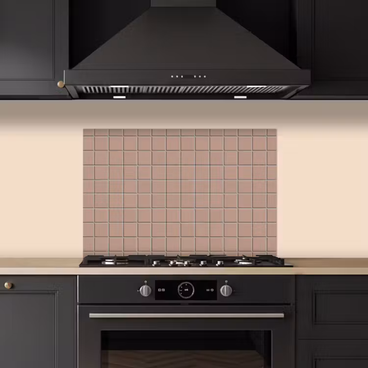 Patroon - Tegel - Oudroze keuken achterwand spatscherm klein 900 -sfeer1
