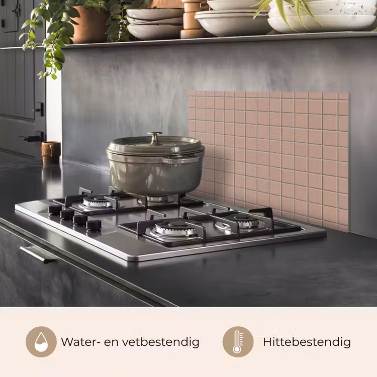 Patroon - Tegel - Oudroze keuken achterwand spatscherm klein 900 -usp_NL