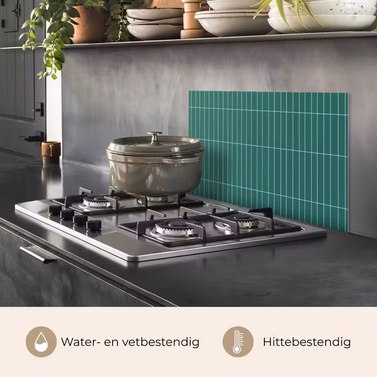 Patroon - Tegel - Saliegroen keuken achterwand spatscherm klein 900 -usp_NL
