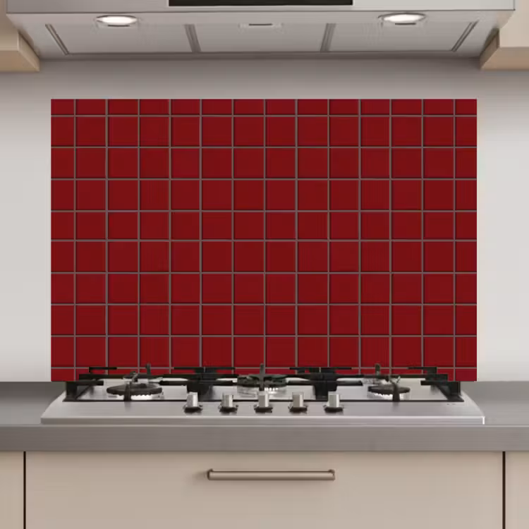 Patroon - Tegels - Burgundy keuken achterwand spatscherm klein 900 -3d_website