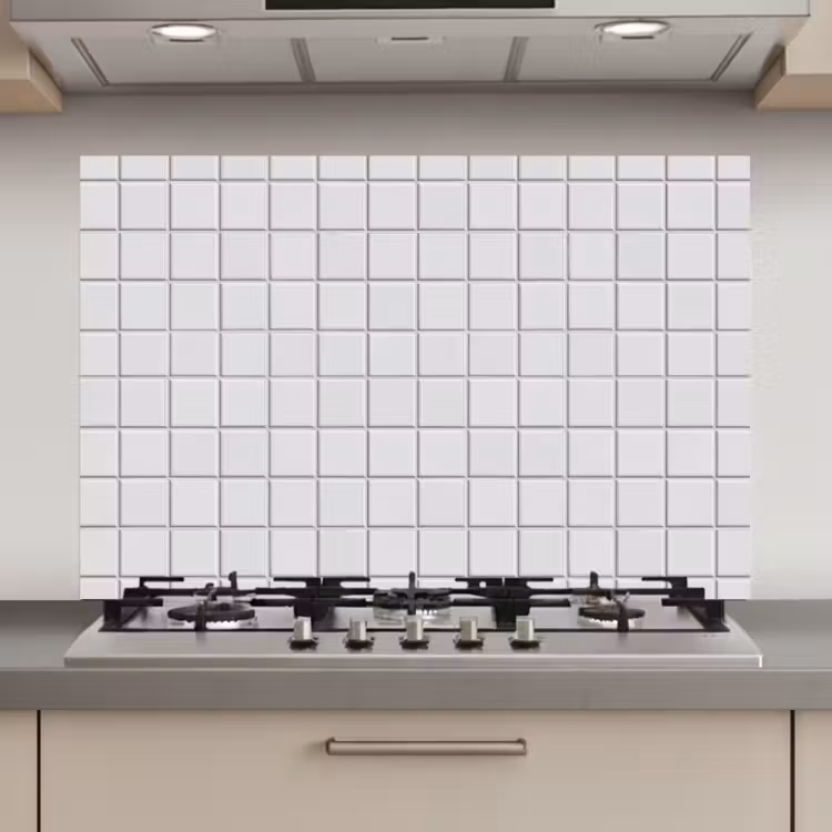Patroon - Tegels - Grijs - Wit keuken achterwand spatscherm klein 900 -3d_website