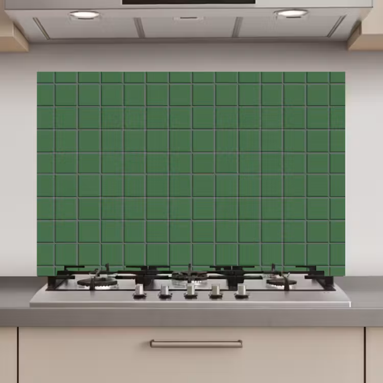 Patroon - Tegels - Groen keuken achterwand spatscherm klein 900 -3d_website