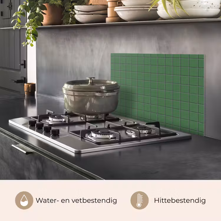 Patroon - Tegels - Groen keuken achterwand spatscherm klein 900 -usp_NL