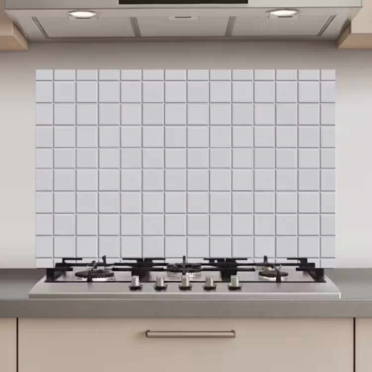 Patroon - Tegels - Licht - Grijs keuken achterwand spatscherm klein 900 -3d_website