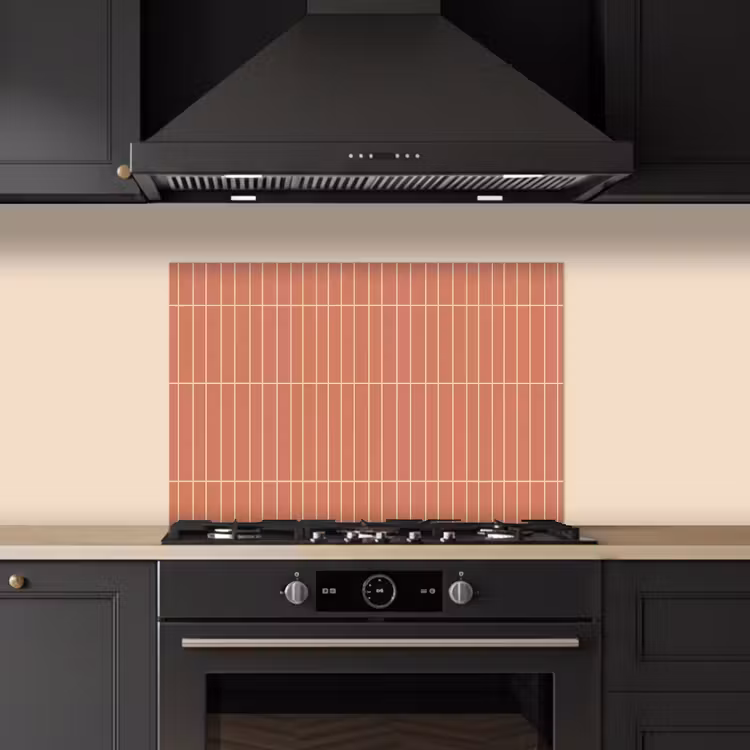 Patroon - Tegels - Terracotta keuken achterwand spatscherm klein 900 -sfeer1