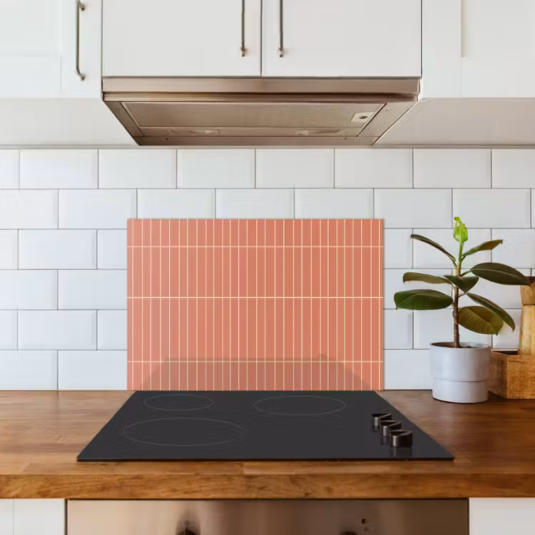 Patroon - Tegels - Terracotta keuken achterwand spatscherm klein 900 -sfeer2