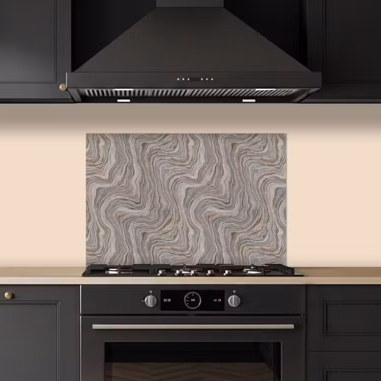 Patroon - Textuur - Grijs keuken achterwand spatscherm klein 900 -sfeer1