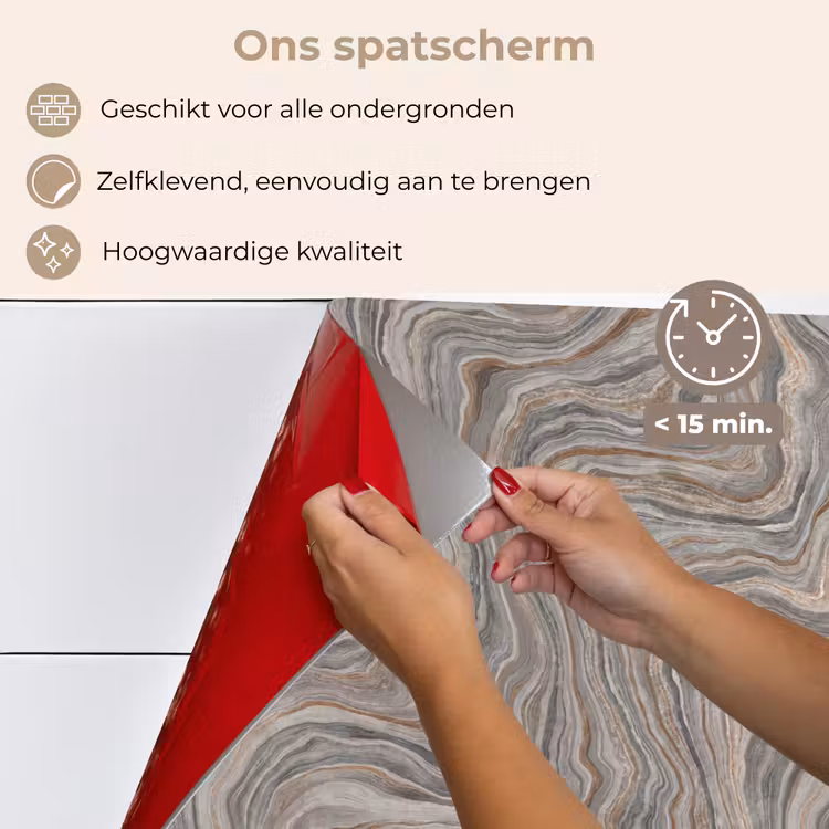 Patroon - Textuur - Grijs keuken achterwand spatscherm klein 900 -spatscherm_NL