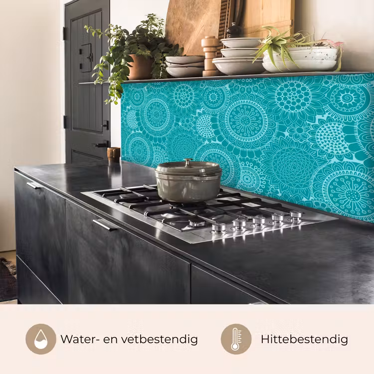 Patroon - Zonnebloemen - Mandala keuken achterwand 2 middel 871 -usp_NL